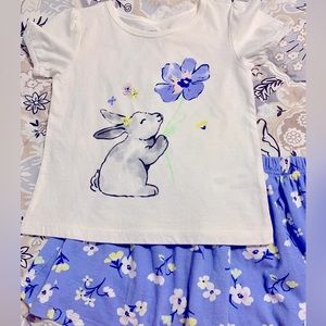 NWOT 🐰 Carter’s Shirt & Skort Set • Size 5T